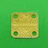 Develop PCB RO4350 Grounded Coplanar Waveguide (9/16"x9/16"x0.02") 32Mil Trace
