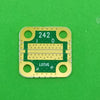 Develop PCB RO4350 Grounded Coplanar Waveguide (9/16"x9/16"x0.02") 32Mil Trace