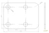 6UDE2W6S1A2 Enclosure Kit for 0.020"/0.5mm PCB (size 0.5625"x0.75") 2 SMA Active 0.58" Height