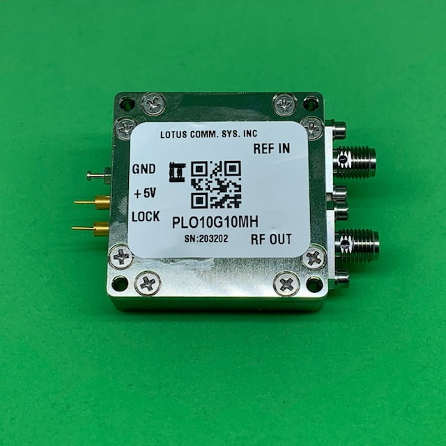 10 GHz Phase Locked Oscillator 10 MHz External Ref. High RF Output