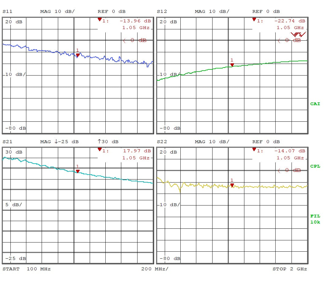 Broadband Ultra Low Noise Amplifier with LDO 0.45dB NF 100M~2GHz 20dB Gain SMA