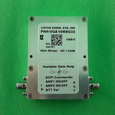 Variable Gain Amplifier 10M~8GHz -40dB~+32dB